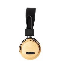 Casque audio sans fil en bambou publicitaire