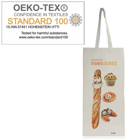 Sac à pain personnalisé Express en coton certifié OEKO-TEX® Sac à pain personnalisé Express en coton certifié OEKO-TEX®
