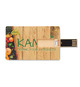 Clé USB publicitaire écologique carte de crédit en paille et PP