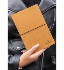 Carnet de notes publicitaire A5 en cuir recyclé