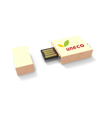 Clé USB publicitaire écologique personnalisée express Eco Wood