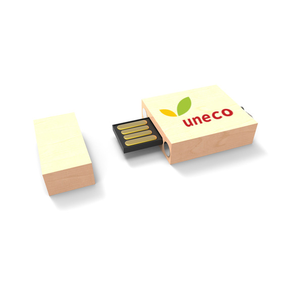 Clé USB publicitaire écologique personnalisée express Eco Wood