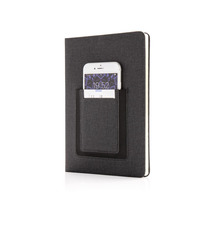 Carnet de notes A5 avec pochette téléphone publicitaire