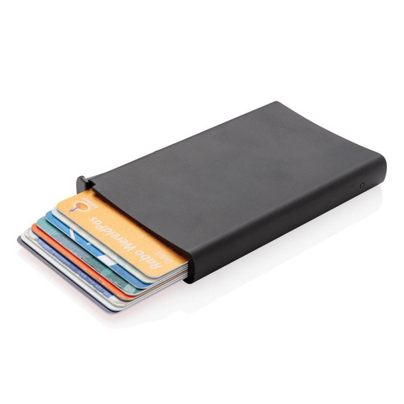 Porte cartes anti-RFID en aluminium publicitaire