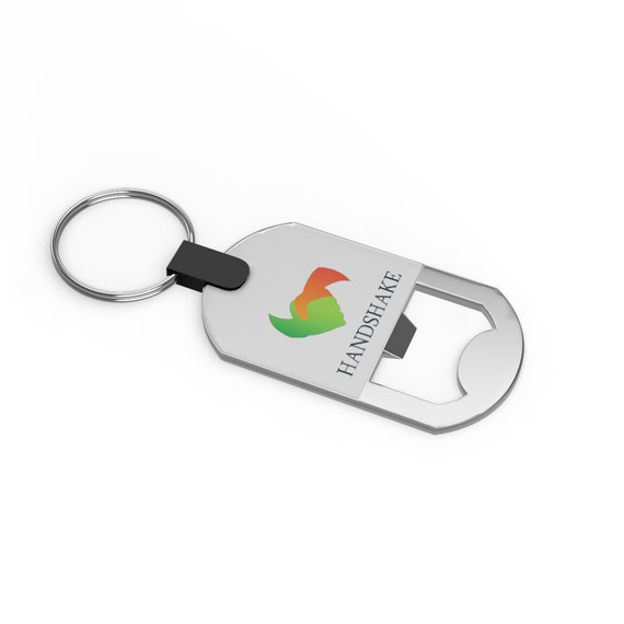 Porte-clés ouvre-bouteille publicitaire Express Quadri Bottle Opener