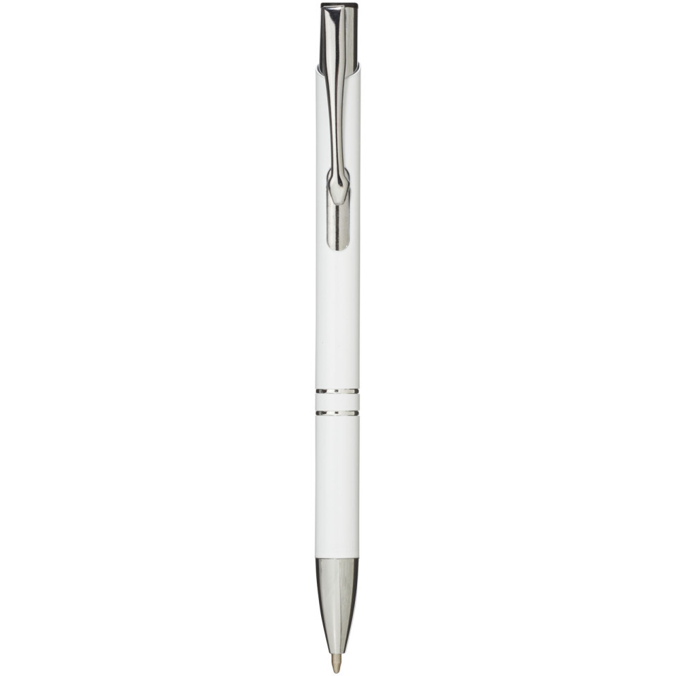 Stylo bille rétractable en aluminium Moneta publicitaire