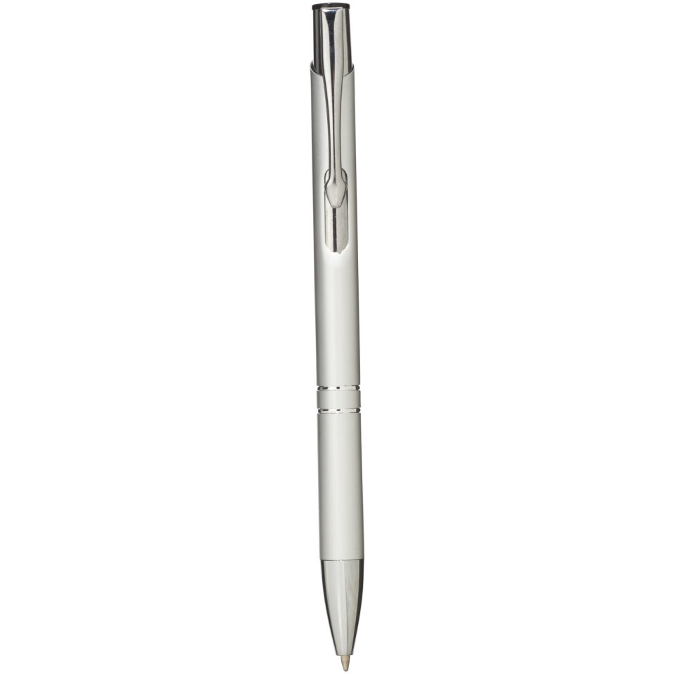 Stylo bille rétractable en aluminium Moneta publicitaire
