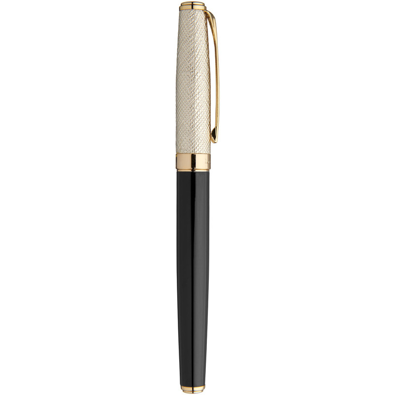 Stylo Sheaffer Métal Doré Motif Marbré Gris - Bille/Roller Fonctionnel - Occasion