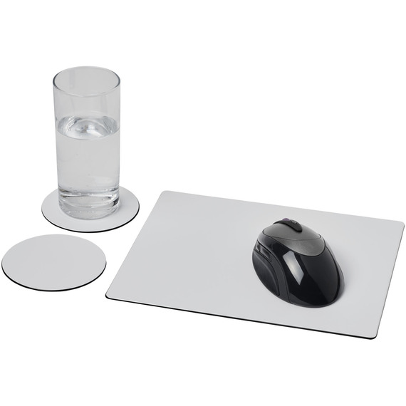 Ensemble de tapis de souris et de dessous de verre Brite-Mat® 2 publicitaire