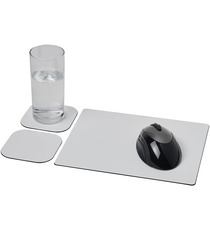 Ensemble de tapis de souris et de dessous de verre Brite-Mat® 3 publicitaire