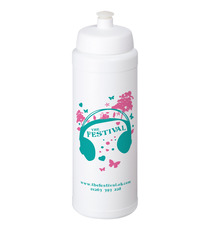 Bouteille de sport Baseline® Plus 750 ml avec couvercle sport et bandeau antidérapant publicitaire