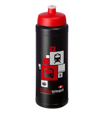 Bouteille de sport Baseline® Plus 750 ml avec couvercle sport et bandeau antidérapant publicitaire