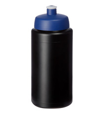 Bouteille de sport Baseline® Plus 500 ml avec couvercle sport et bandeau antidérapant publicitaire