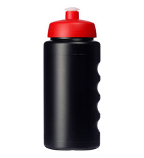 Bouteille de sport Baseline® Plus 500 ml avec couvercle sport et bandeau antidérapant publicitaire