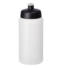 Bouteille de sport Baseline® Plus 500 ml avec couvercle sport et bandeau antidérapant publicitaire