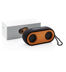 Double enceinte Bamboo X publicitaire