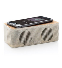 Enceinte 5W avec chargeur à induction en fibre de paille publicitaire