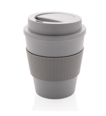 Mug en PP recyclable avec couvercle à vis 350ml publicitaire