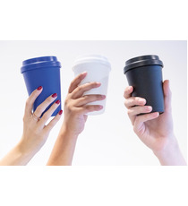 Mug en PP recyclable à double paroi 300ml publicitaire