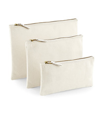 Pochette zippée en coton Canvas personnalisé