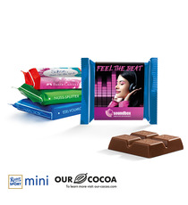 Chocolat Ritter SPORT Mini personnalisé en quadrichromie en express