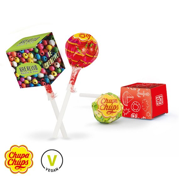 Sucettes Chupa Chups végan publicitaires
