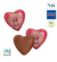Coeur en chocolat publicitaire fabriqué en Europe