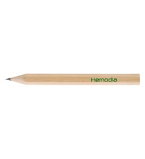 Crayon de papier personnalisable en bois sans vernis 8.7 cm