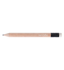 Crayon de papier personnalisable en bois sans vernis 8.7 cm