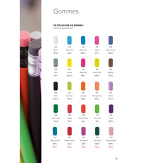 Crayon de papier personnalisable en bois sans vernis 8.7 cm