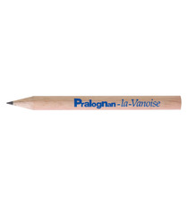 Crayon publicitaire en bois rond sans vernis 8.7 cm