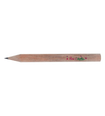 Crayon publicitaire en bois rond sans vernis 8.7 cm