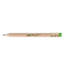 Crayon publicitaire en bois rond sans vernis 8.7 cm