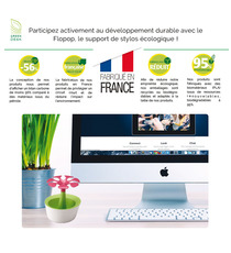 Support stylos publicitaire biodégradable Made in France