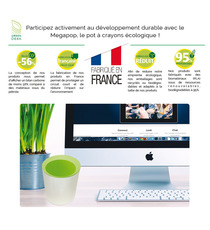 Support stylos publicitaire biodégradable Made in France XL