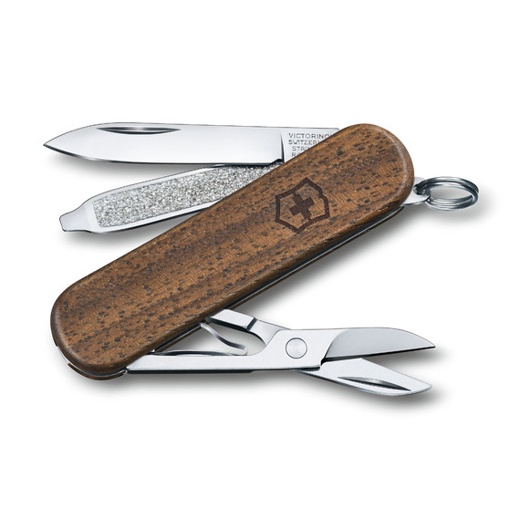 Couteau publicitaire Victorinox Classic SD Wood bois 58 mm