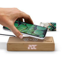 Réveil avec chargeur par induction publicitaire sans fil