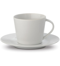 Tasse et sous-tasse publicitaire Milano 18cl porcelaine fabriqué Europe