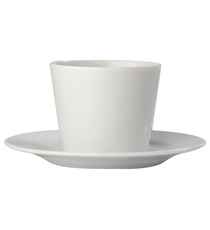 Tasse et sous-tasse publicitaire Milano 18cl porcelaine fabriqué Europe