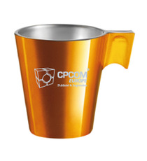 Coffret cadeau personnalisés de 4 mugs Luminarc® fabriqué en France Flashy Longo 22cl