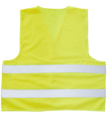 Gilet publicitaire de sécurité jaune avec étui express