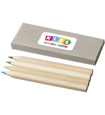 Set publicitaire de 4 crayons de couleur Express