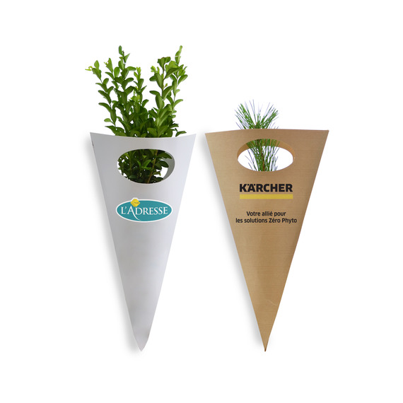 Cornet publicitaire Kraft pour Plants