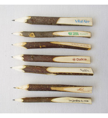Crayon publicitaire bois brut petit modèle