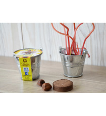 Kit publicitaire de semis - mini pot zinc 6 cm