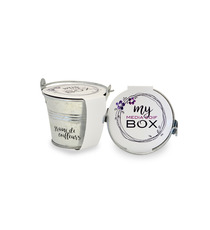 Kit publicitaire de semis - mini pot zinc 6 cm