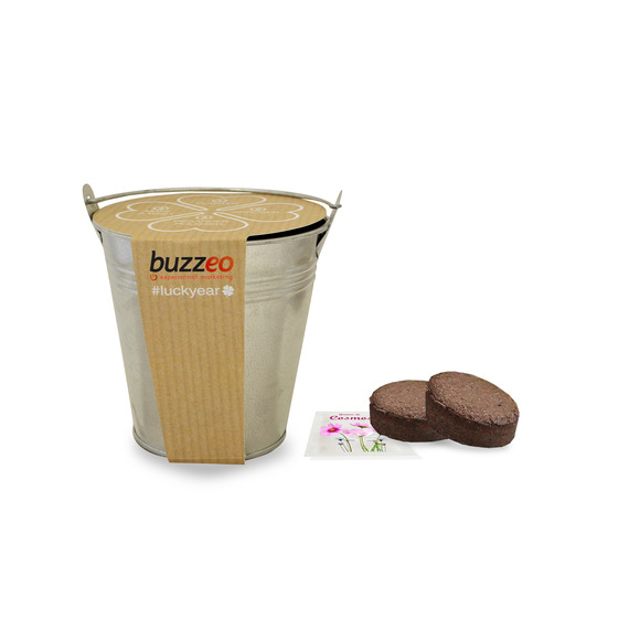 Kit publicitaire de semis - pot zinc 10 cm