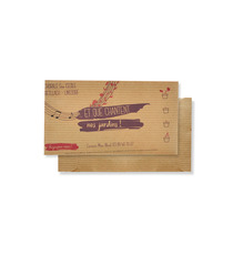 Sachet publicitaire de graines Kraft brun 70x120 mm