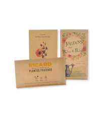 Sachet publicitaire de graines Kraft brun 70x120 mm