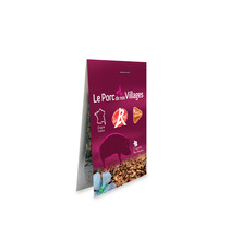 Sachet publicitaire cavalier allongé fleurs  70x105 mm